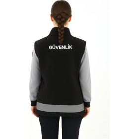 Resim Arthur Kışlık Kadın Nakış Işlemeli Özel Güvenlik Polar Tunik - Yelek 