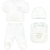 Resim Sema Baby Organic 5 Parça Hastane Çıkışı Zıbın Seti 