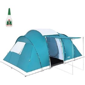 Resim Bestway Pavillo 6 Kişilik Çift Bölmeli Aile Kamp Çadırı 68094 Mavi 