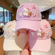 Resim Merhaba Kitty Pembe Beyzbol Şapkası, 48.01cm-51.99cm Ayarlanabilir Güneş Şapkası, Hafif Kabartmalı Güneş Koruma Şapkası Seyahat, Plaj ve Açık Hava Aktiviteleri İçin, Açık Hava Başlığı | Eğlenceli Tasarım | Resmi Marka 