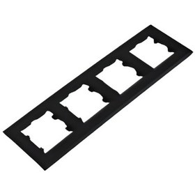 Resim Makel Karea Siyah Dörtlü Çerçeve 