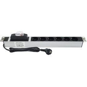 Resim Amp Pdu 6'Lı Sigortalı Rack Tipi Priz Grup 