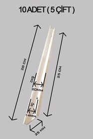 Resim Fahrettin Küçük Montessori Oyuncak Dolabı Rayı 10 Adet Saklama Kutusu Rayı 28 Cm Beyaz 
