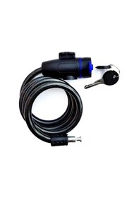 Resim 90 Cm Bisiklet Zinciri Kilidi Anti-hırsızlık Withtwo Key Ağır Güçlü Motosiklet Asma Kilit Kilidi Güvenlik Güçlendirmek Bisiklet Kilidi Parçası Siyah 