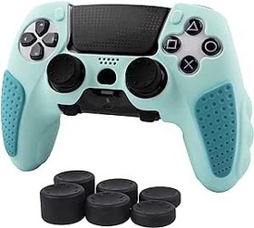 Resim DualSense Edge için Kılıf, Ergonomik Yumuşak Kaymaz Silikon Kontrolör Kavrama Kapağı Kılıf Aksesuar Seti Playstation 5 DualSense Kenar Kontrol Cihazı Başparmak Kavrama Kapaklı (Mavi) 