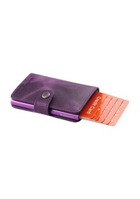 Resim Walsmart Mini Crazy Akıllı Mekanizmalı Deri Cüzdan Mor 