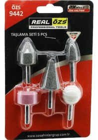 Resim 5 Pcs Kalıpcı Taşlama Seti Temizleme - Parlatma - Çapak Alma - Pas Sıyırma 4434 