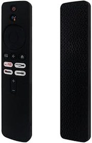 Resim THLMT Uzaktan Kumandalı Kılıf Kapak 2023 Xiaomi Mi 4K TV Kutusu 2. Nesil, TV Uzaktan Kumanda Silikon Kaymaz Düşme Önleyici Kılıf (Yalnızca Kılıf) (siyah) 