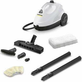 Resim Karcher Kst 2 Buharlı Temizlik Makinesi 1500W Aksesuar Seti ile Beyaz Renk Yüksek Performans 
