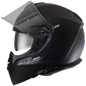 Resim Axxis Gecko Sv Solid Matt Black Çene Açilir Motosiklet Kaski-49210 