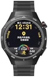 Resim Sunix Amoled Ekran 48mm Metal ve Silikon Kordonlu Akıllı Saat Siyah WT6 Pro 