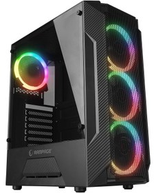 Resim Rampage Fusıon 650w 80 Bronze Temperli Camlı 4*rainbow Fanlı Gaming Oyuncu Kasası FUSION 650W 80+ BRONZE 