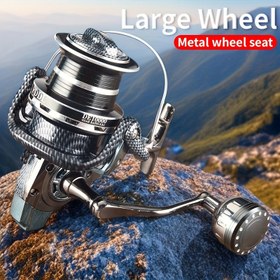 Resim Büyük Metal Tekerlekli Balıkçılık Makinesi - Yüksek Torklu Alüminyum Spincasting Makinesi, Büyük CNC Tutma Kolu, 30kg Fren Gücü, Pürüzsüz Çalışma, Her İki Elde Kullanılabilir, Tuzlu ve Tatlı Su Balıkçılığı İçin İdeal, Büyük Tekerlekli Makine | Pürüzsüz Çalışan Makine | Dayanıklı Balıkçılık Ekipmanı 