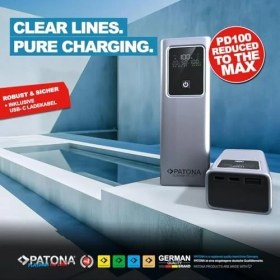 Resim Uray Home Patona 4237 Platinum 100W Powerbank, 20000MAH Taşınabilir Şarj Cihazı, Pd3.0 Hızlı Şarj, 2 Usb-C ve 1 Usb-A Portlu, LCD Ekranlı 