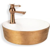 Resim Lena E-5002R Tezgah Üstü Özel Seri Porselen Lavabo 