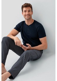 Resim Arnetta Erkek Lacivert Pijama Takım Ar3676-s-v1 Lacivert 