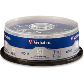 Resim Hepta Collection Verbatim 98809 M-DISC BD-R 25GB1-4x, 25-Disc Cakebox 