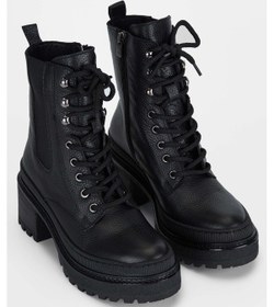 Resim Tamer Tanca Kadın Hakiki Deri Siyah Deri Casual Bot 231 1055 Bn Bot Sk23/24 Sıyah Dr Siyah 