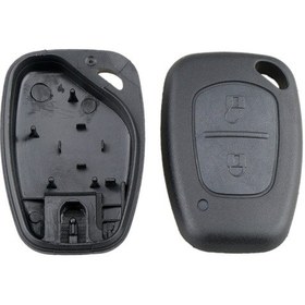 Resim Sones Renault Uyumlu 2 Düğme Araba Anahtarı Durum Uzaktan Kumanda Kabuk 2 Adet 