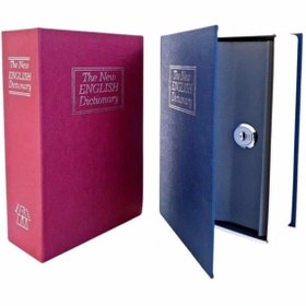 Resim shopwave Kitap Görünümlü Gizli Kasa Büyük Boy Anahtarlı Kilitli Para Kasası 