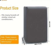 Resim Lumaworld Alasou 1 Adet Taşınabilir Klima Kılıfı Gray 18.9x16.14x29.92inch Oxford Kumaş Çekmeli Taşıma Sapı 