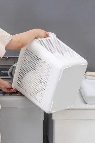 Resim İronika Samba Kirli Temiz Çamaşır Sepeti Çok Amaçlı Oyuncak Sepeti - Yeşil Yeşil 