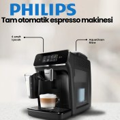 Resim Philips Lattego Tam Otomatik Espresso Makinesi, 4 Farklı Kahve Coffee+ Mobil Uygulaması %100 Seramik Öğütücülerle Zenginleştirilmiş Aroma 