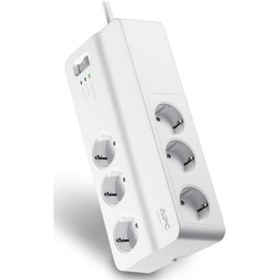 Resim Apc By Schneider Electric PM6-GR 6'lı Akım Korumalı Priz Beyaz 