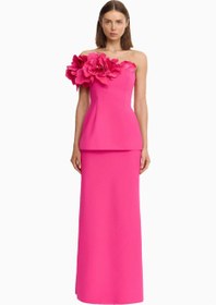 Resim Garlands Krep Kumaş Kadın Maxi Etek - Pembe / 40 