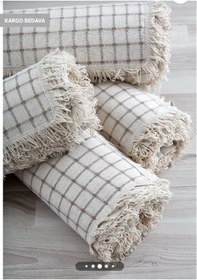 Resim %100 Pamuklu Buldan Işi Çekyat-Koltuk Örtüsü 180x180 