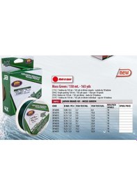 Resim Lineaeffe Japan Braid 4X 150M 4 Kat Ip Misina Yeşil 