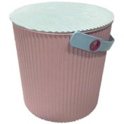 Resim 11 L Tırtıklı Yuvarlak Plastik Kova Açık Pembe 