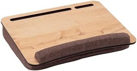 Resim Vigo Wood-LS016 Minderli Laptop Sehpası (Meşe) 