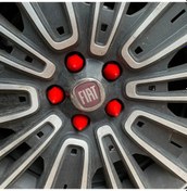 Resim Sivri Bijon Kapağı Kırmızı Renk Bijon Kapağı - 17mm 