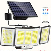 Resim 1/2 Adet Güneş Enerjili Dış Mekan Lambaları, 348 LED'li Yüksek Parlaklık Hareket Sensörlü Lambalar, Uzaktan Kumandalı Duvar Lambası, 3 Ayarlanabilir Kafa, 3 Aydınlatma Modlu Sokak Lambaları, Geniş Açı Aydınlatma, Güvenlik LED Projektör, Dış ve İç Mekanlar İçin. 
