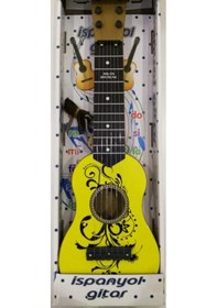 Resim Oyuncak Ispanyol Gitar 49 Cm Askılı Gerçekci Gitar Sesi 