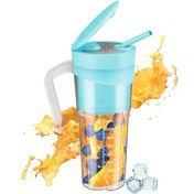 Resim Yifomall 470ml 15w Xıp8 Su Geçirmez Blender: 20000rpm Altı Bıçaklı, Type-c Şarjlı, Taşınabilir Meyve-sebze Juicer İçli Batarya 