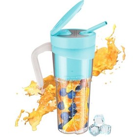 Resim Yifomall 470ml 15w Xıp8 Su Geçirmez Blender: 20000rpm Altı Bıçaklı, Type-c Şarjlı, Taşınabilir Meyve-sebze Juicer İçli Batarya 