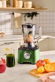 Resim Karaca Mastermaid Power Max 11 in 1 2500W Mutfak Robotu Emerald Green 