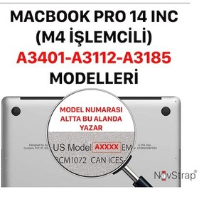 Resim Novstrap Macbook Pro 14 İnç M4 A3401 A3112 A3185 İle Uyumlu Türkçe Klavye Koruyucu Siyah Kılıf Karışık Çok Renkli 