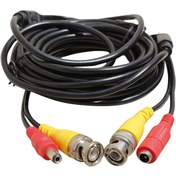 Resim Bnc-Bnc Kablo+Power Kablo Dişi-Erkek Jacklı 20 Metre 