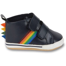 Resim First Step Dino Şeritli Patik Bebek Patik Kışlık, Anaokulu, Kreş, Ev Günlük Ayakkabı G-2358-LACIVERT Lacivert 