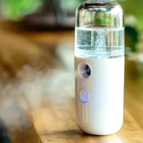 Resim Şarjlı Mini Yüz Nemlendirici Dezenfektan Cihazı 