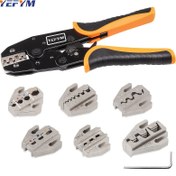Resim 7 Parça Ratchet Sıkma Alet Seti, Değiştirilebilir Çenelerle Isı Daraltma Tüpü, Yalıtımlı Naylon, Yalıtımsız, Ferrule Tel Uçları, Açık Varil Terminalleri, Güneş Bağlantı Elemanları, HX-03B 