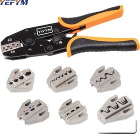 Resim 7 Parça Ratchet Sıkma Alet Seti, Değiştirilebilir Çenelerle Isı Daraltma Tüpü, Yalıtımlı Naylon, Yalıtımsız, Ferrule Tel Uçları, Açık Varil Terminalleri, Güneş Bağlantı Elemanları, HX-03B 