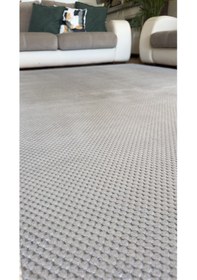 Resim Elvey Home Gri Kaymaz Jel Taban Soft Yıkanabilir Kesme Özel Ölçü Tozsuz Antialerjik Antre Koridor Halı Yolluk Gri 