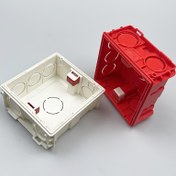 Resim 6/3/1 adet Ateşe Dayanıklı İzole Elektrik Kutusu, 86 Tip Duvar Anahtarı ve Priz Montajı için Uygun PVC Malzeme, Ev Fabrika Ofis Otel Kablolama için Gömme Anahtar Gizli Kutu, Derinlik 38mm 
