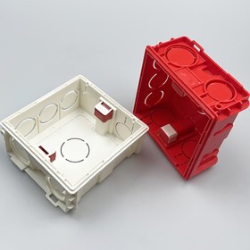 Resim 6/3/1 adet Ateşe Dayanıklı İzole Elektrik Kutusu, 86 Tip Duvar Anahtarı ve Priz Montajı için Uygun PVC Malzeme, Ev Fabrika Ofis Otel Kablolama için Gömme Anahtar Gizli Kutu, Derinlik 38mm 