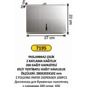 Resim Arı Metal Z Katlama Kağıtlık 200 Lük 430 