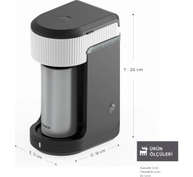 Resim Karaca Mono Black Filtre Kahve Makinesi Starlight 